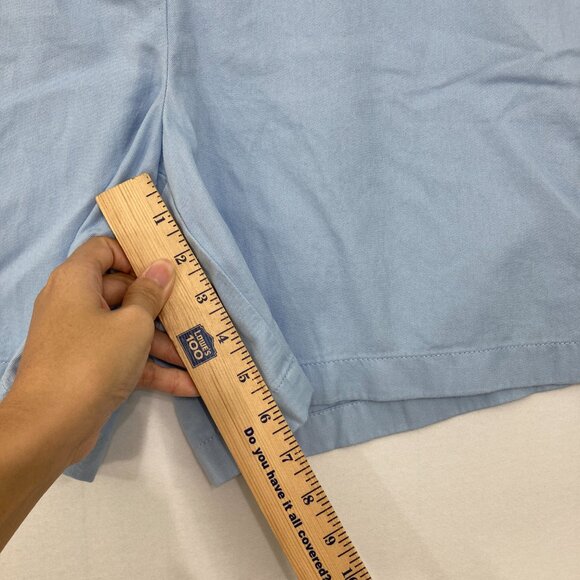 J. Crew size 16 Light Blue Cotton Shorts Comfy Coastal Vacation - Picture 8 of 11